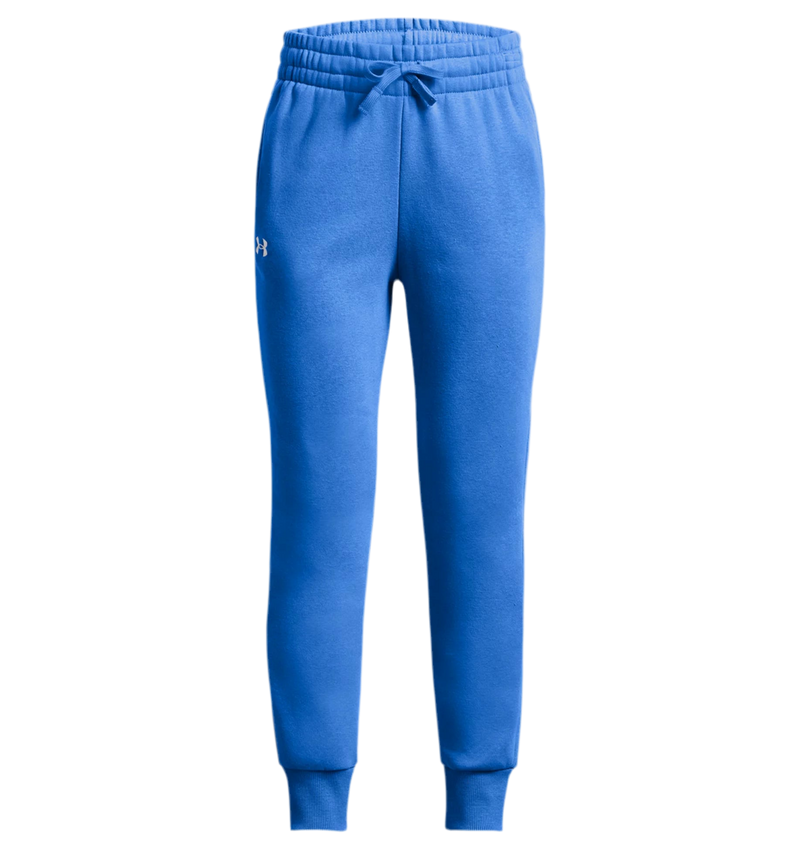 UNDER ARMOUR RIVAL FLEECE JOGGERS WATER/WHITE GIRL