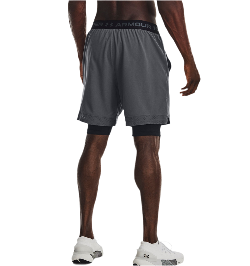 UNDER ARMOUR VANISH WOVEN 2-IN-1 SHORTS PITCH GREY MAN