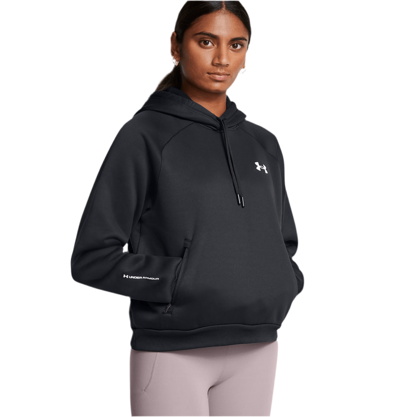 UNDER ARMOUR FLEECE® PRO HOODIE BLACK WOMAN