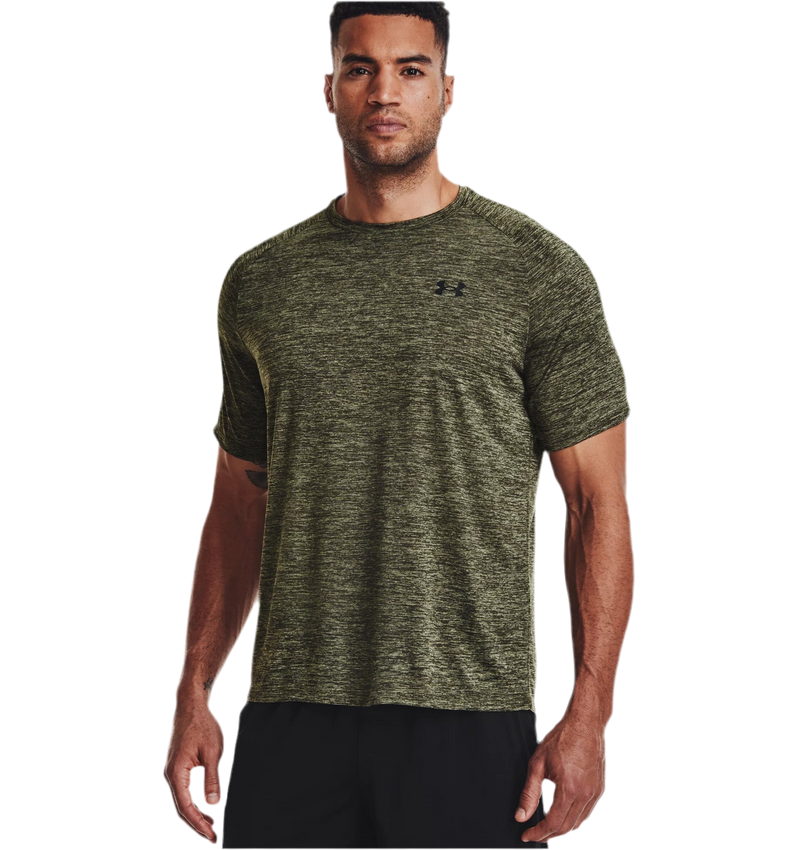 UNDER ARMOUR TECH™ 2.0 SHORT SLEEVE MARINE FREEN/BLACK MAN