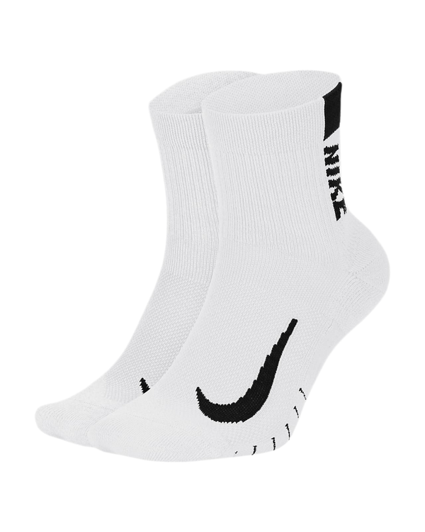 NIKE MULTIPLIER SOCKS ANKLE WHITE (2X)