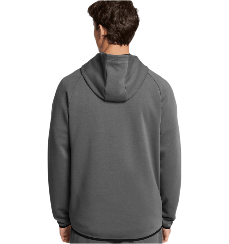 UNDER ARMOUR UNSTOPPABLE FLEECE FULL-ZIP HOODIE GREY MAN