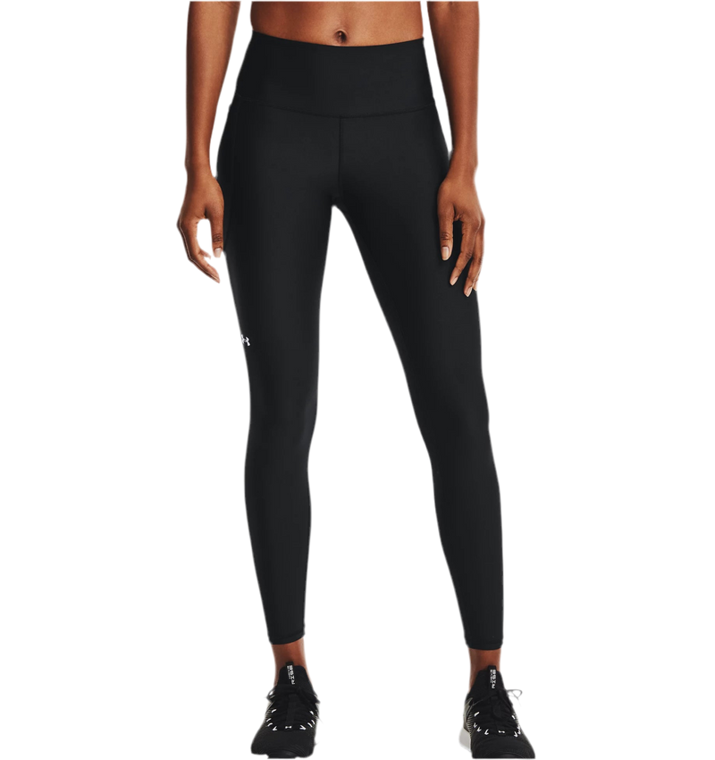 UNDER ARMOUR HEATGEAR® NO-SLIP WAISTBAND FULL-LENGTH LEGGINGS BLACK WOMAN