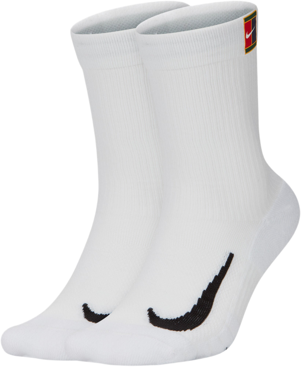 NIKE MULTIPLIER SOCKS TENNIS LOGO WHITE (2X)