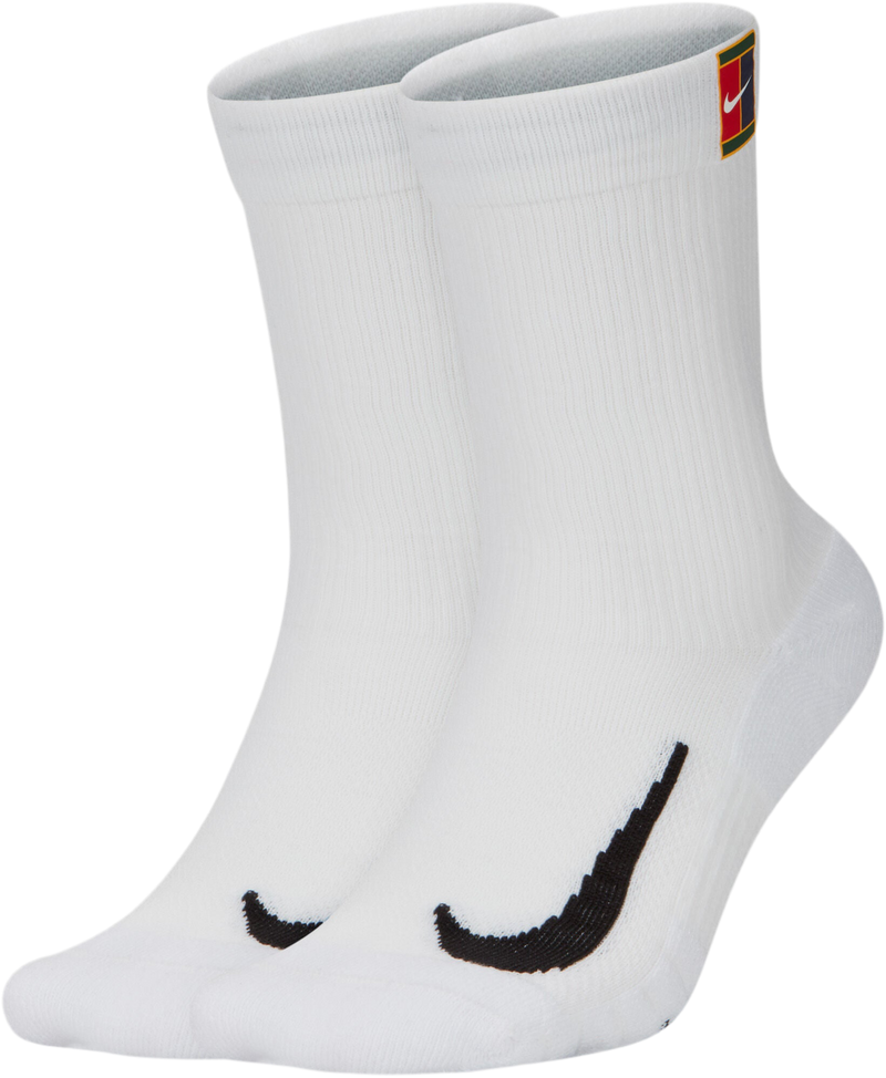 NIKE MULTIPLIER SOCKS TENNIS LOGO WHITE (2X)