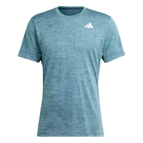 ADIDAS TENNIS FREELIFT TEE NIGHT/AQUA MAN