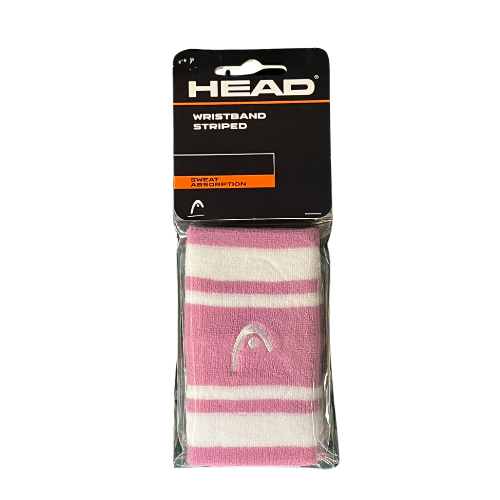 HEAD JUMBO WRISTBAND STRIPED ALIGHT LILAC/WHITE (2X)