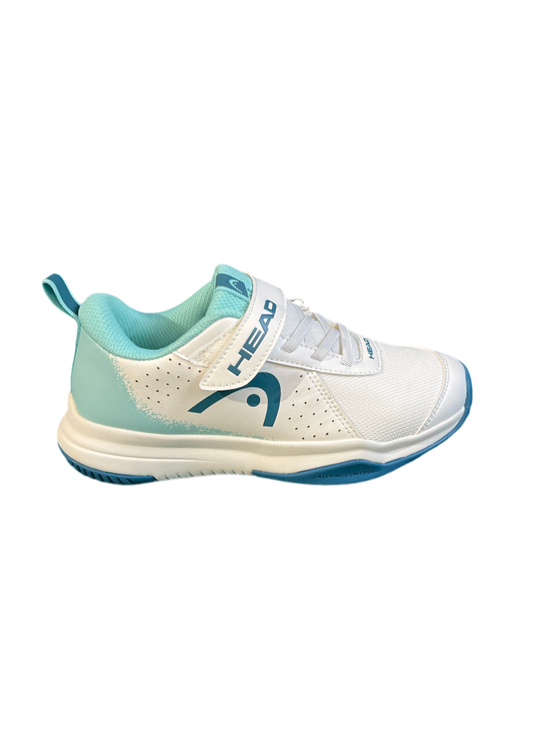 HEAD SPRINT VELCRO 4.0 AC WHITE/TURQUOISE JUNIOR