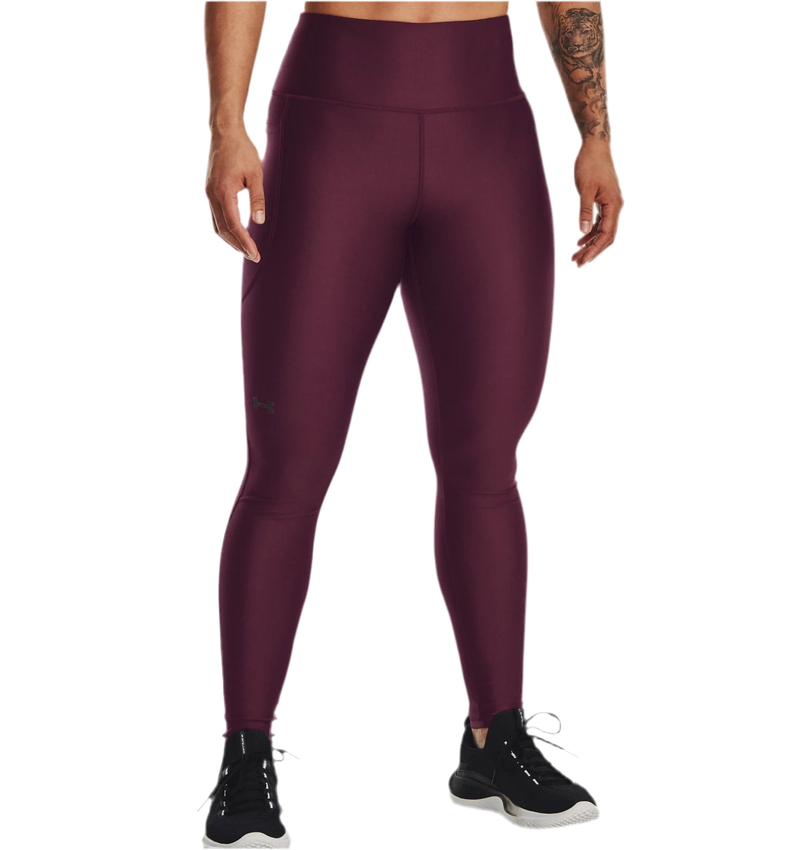 UNDER ARMOUR HEATGEAR® NO-SLIP WAISTBAND FULL-LENGTH LEGGINGS DARK MAROON WOMAN