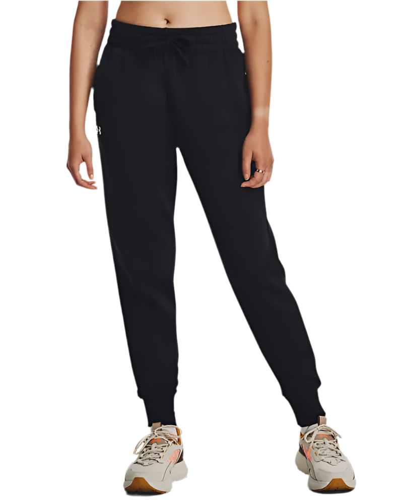 UNDER ARMOUR RIVAL FLEECE JOGGERS BLACK WOMAN