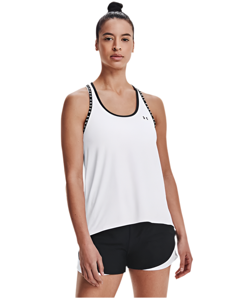 UNDER ARMOUR KNOCKOUT TANK WHITE WOMAN