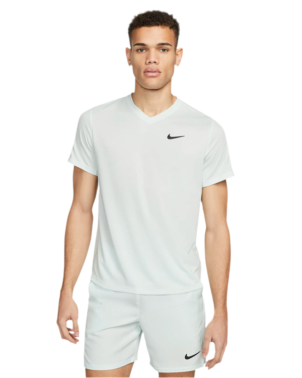 NIKE COURT VICTORY T-SHIRT TENNIS BARELY GREEN MAN