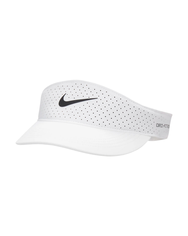 NIKE DRI-FIT ADV ACE TENNIS VISOR WHITE