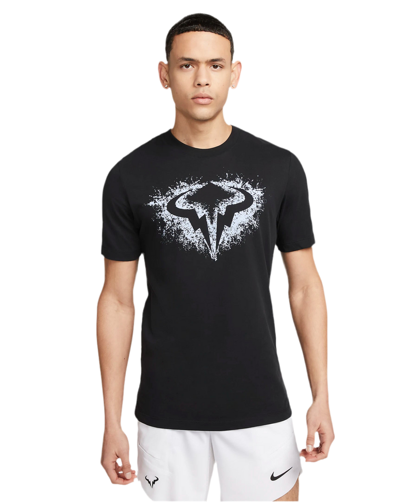 NIKE COURT RAFA T-SHIRT TENNIS BLACK MAN