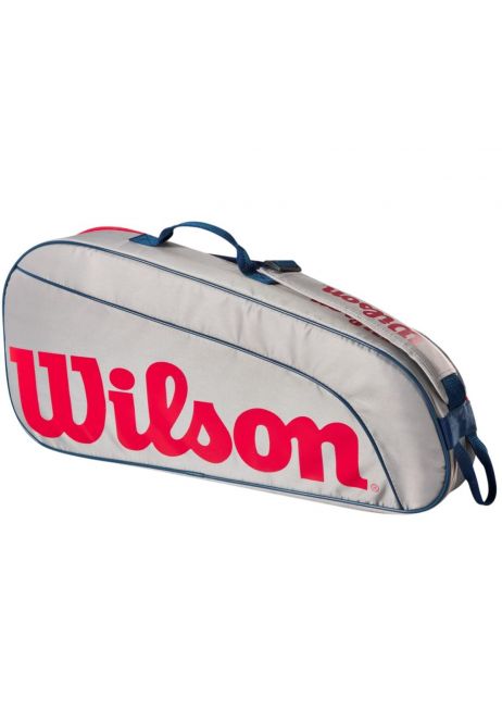 WILSON 3 PACK GREY GREY/RED JUNIOR