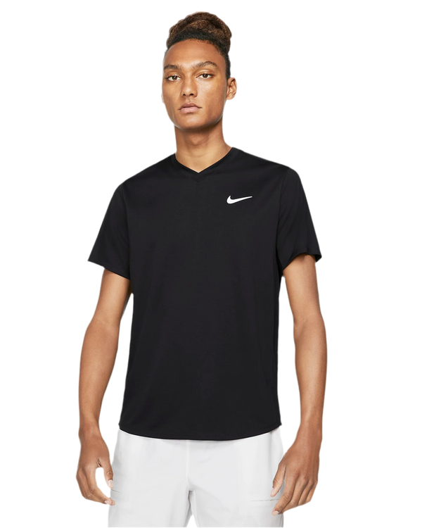 NIKE COURT DRI-FIT T-SHIRT BLACK MAN