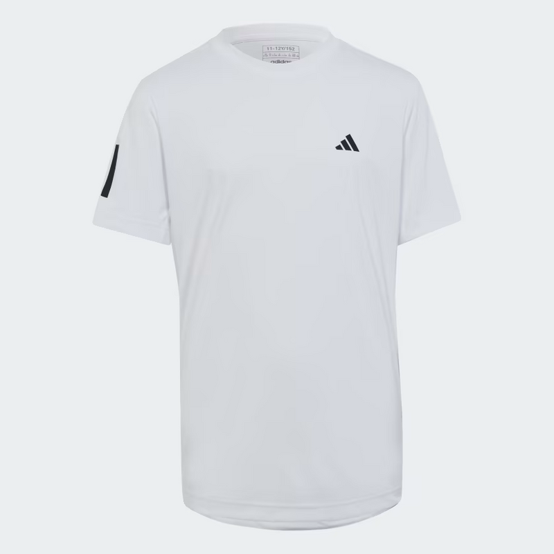 ADIDAS CLUB TENNIS 3-STRIPES TEE WHITE BOY