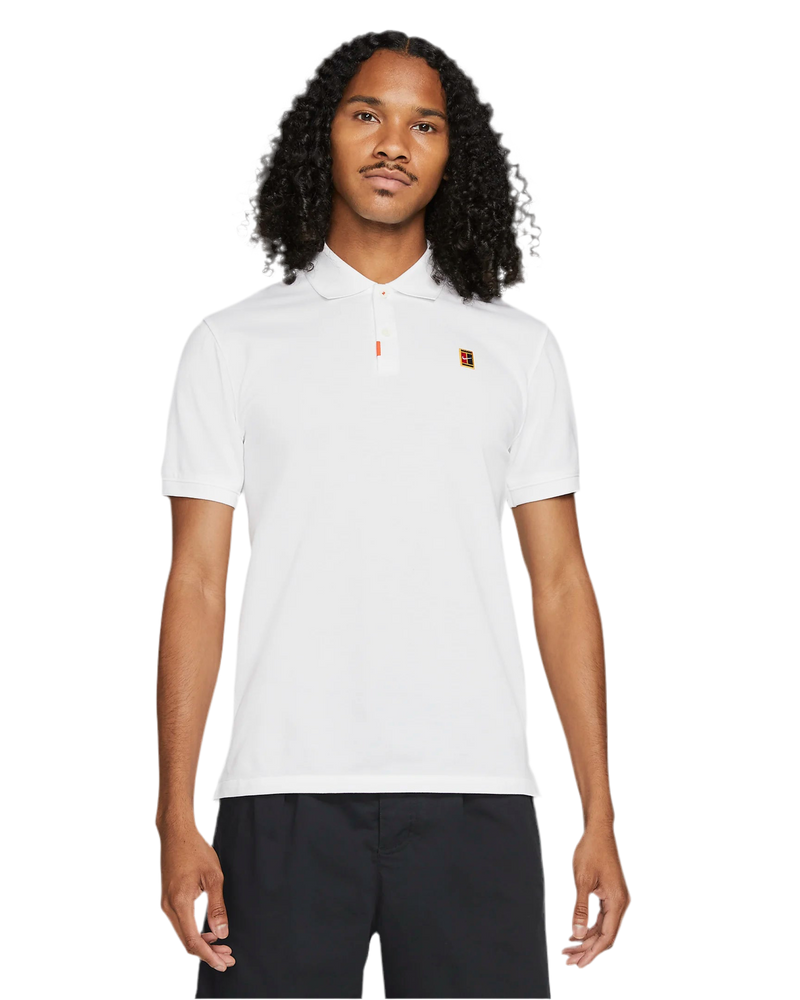 NIKE THE POLO SLIM-FIT POLO WHITE MAN