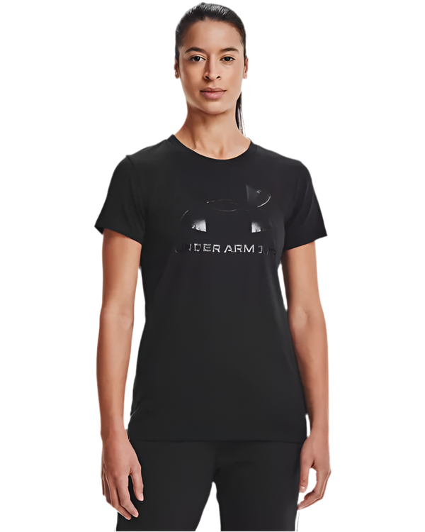 UNDER ARMOUR SPORTSTYLE GRAPHIC SHORT SLEEVE BLACK WOMAN