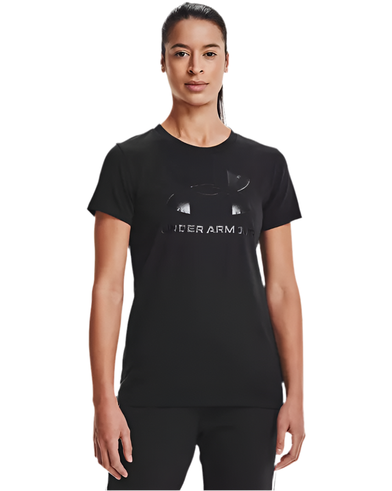 UNDER ARMOUR SPORTSTYLE GRAPHIC SHORT SLEEVE BLACK WOMAN