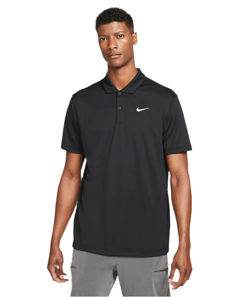 NIKE COURT DRI-FIT TENNIS POLO BLACK MAN