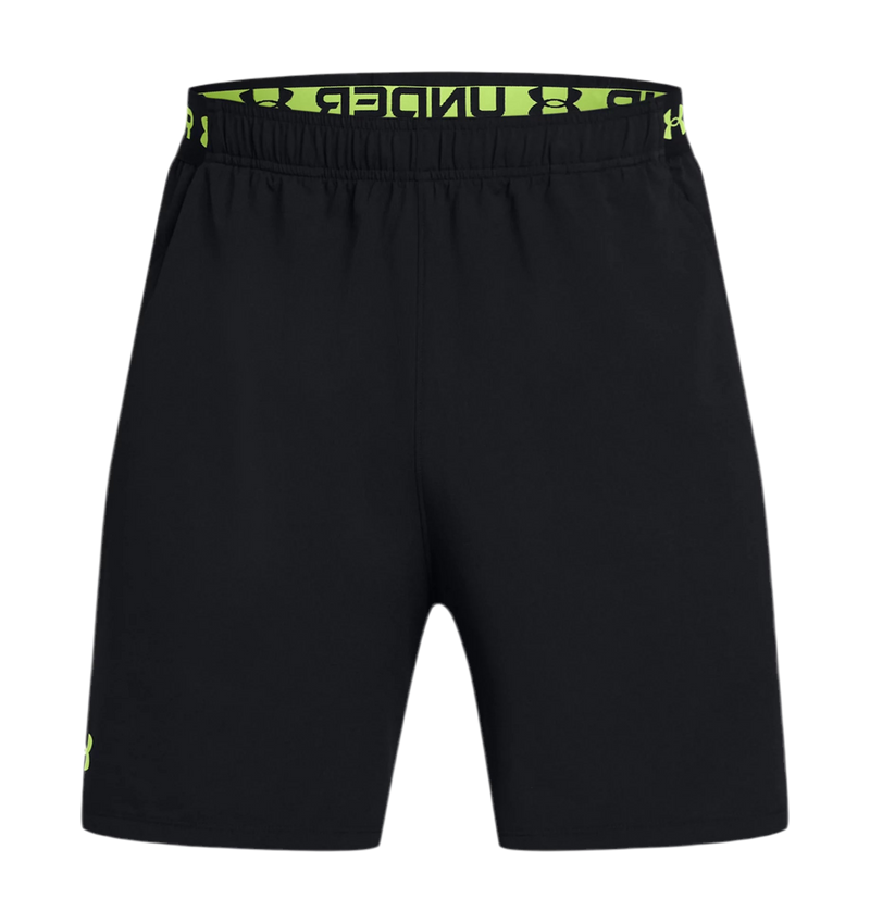 UNDER ARMOUR VANISH WOVEN 6" SHORTS BLACK/MORPH GREEN MAN