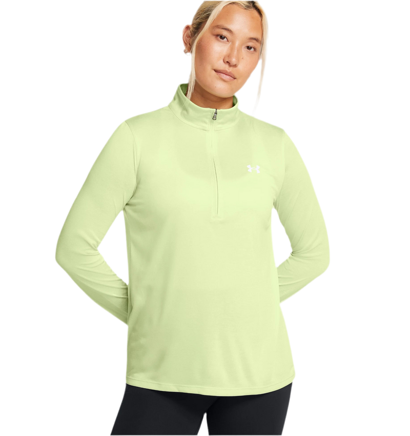 UNDER ARMOUR TECH™ TWIST ½ ZIP RETRO GREEN/WHITE WOMAN