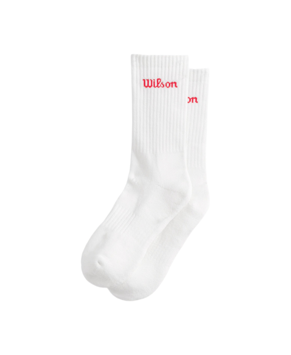 WILSON CREW LOGO SOCK WHITE (1X)