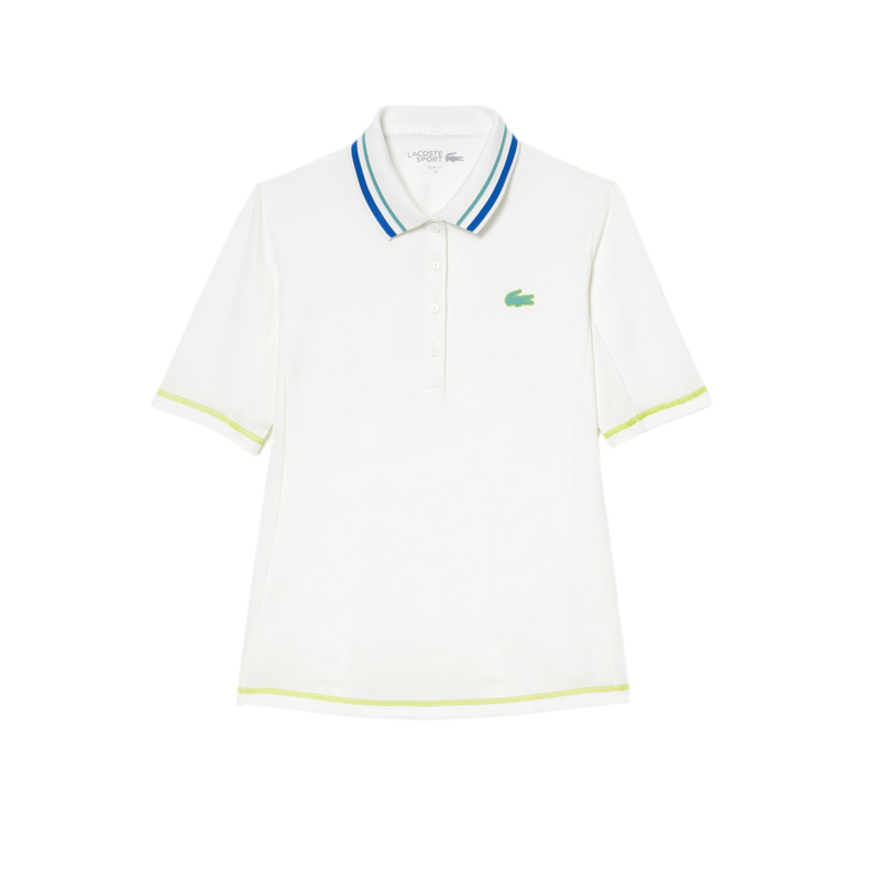 LACOSTE TENNIS ULTRA DRI PIQUE POLO CREAM WOMAN