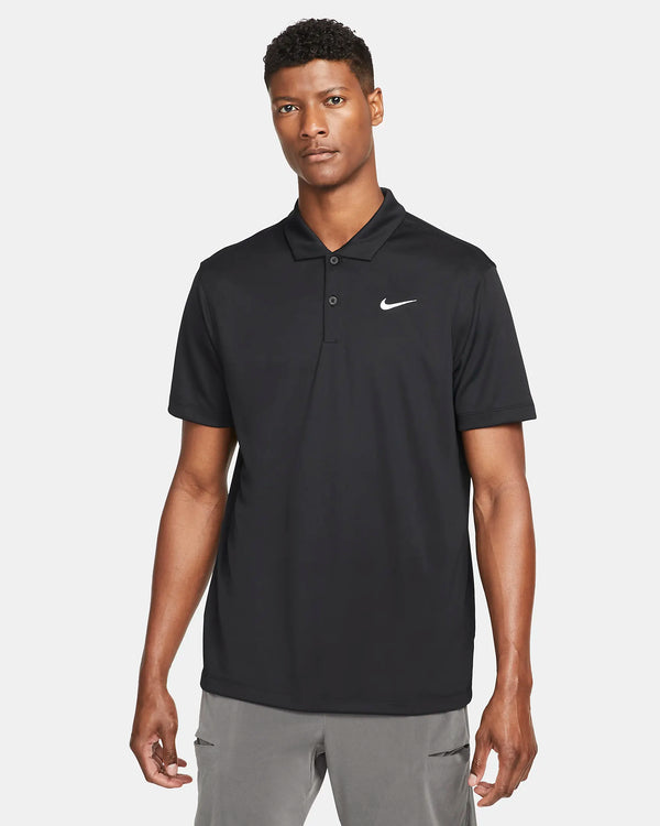 NIKE COURT DRI-FIT TENNIS POLO BLACK MAN