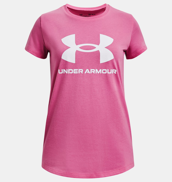 UNDER ARMOUR GRAPHIC SHORT SLEEVE PINK GIRL