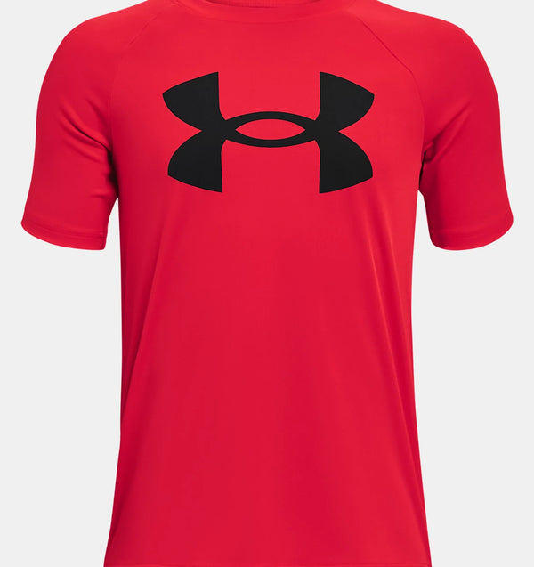 UNDER ARMOUR TECHâ„¢ BIG LOGO SHORT SLEEVE RED BOY