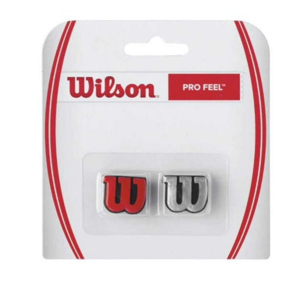 WILSON PRO FEEL DAMPENERS GREY/RED (2X)