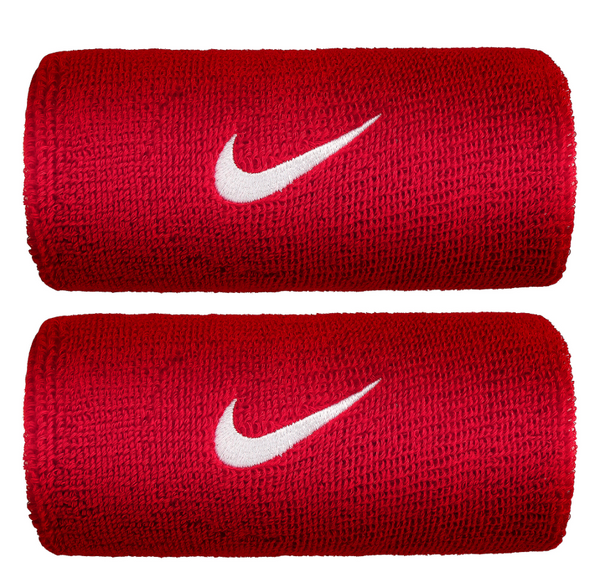 NIKE JUMBO WRISTBANDS RED (2X)