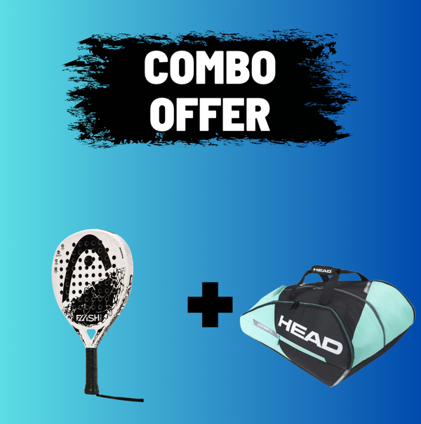 HEAD FLASH PRO 2.0 SPECIAL EDITION + HEAD TOUR TEAM PADEL MONSTERCOMBI BLACK/MINT