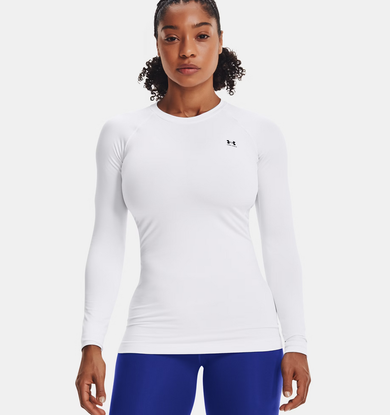 UNDER ARMOUR COLDGEAR AUTHENTICS CREW WHITE WOMAN