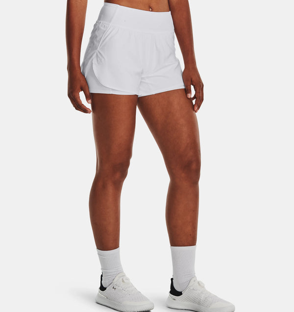 UNDER ARMOUR VANISH 2-IN-1 SHORTS WHITE WOMAN