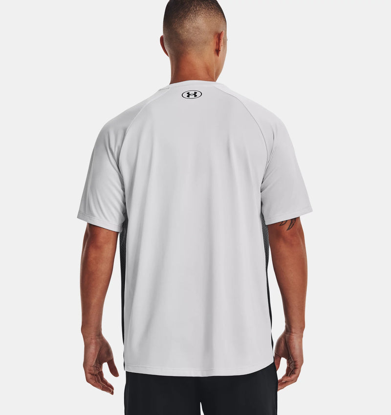 UNDER ARMOUR TECH™ FADE SHORT SLEEVE HALO GRAY/BLACK MAN