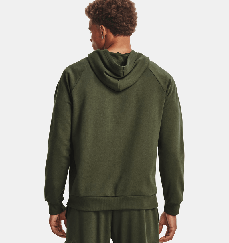 UNDER ARMOUR RIVAL FLEECE HOODIE GREEN MAN