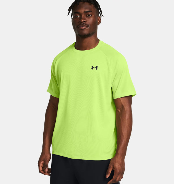 UNDER ARMOUR TECH™ TEXTURED SHORT SLEEVE MORPH GREEN/BLACK MAN