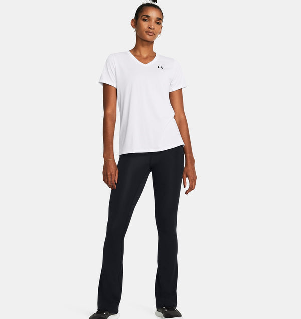 UNDER ARMOUR TECHâ„¢ V-NECK SHORT SLEEVE WHITE WOMAN