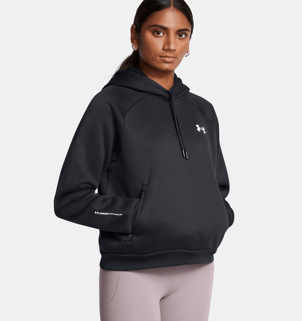 UNDER ARMOUR FLEECE® PRO HOODIE BLACK WOMAN