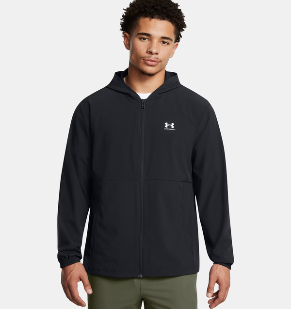 UNDER ARMOUR VIBE WOVEN WINDBREAKER BLACK MAN