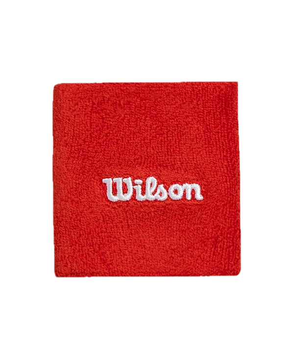 WILSON WRISTBAND RED/WHITE (2X)