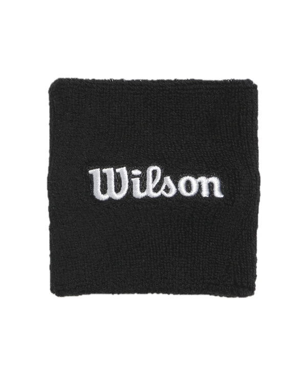 WILSON WRISTBAND BLACK/WHITE (2X)