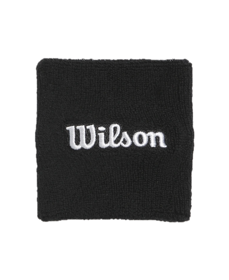 WILSON WRISTBAND BLACK/WHITE (2X)