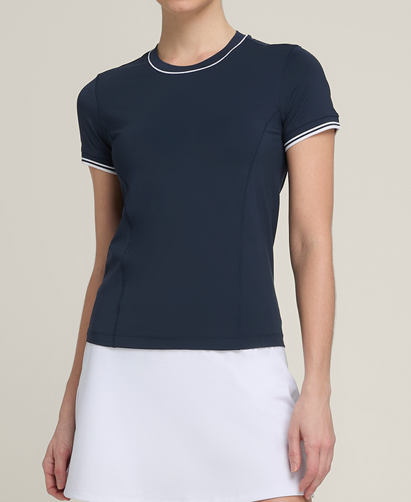 WILSON TEAM SEAMLESS TEE NAVY WOMAN