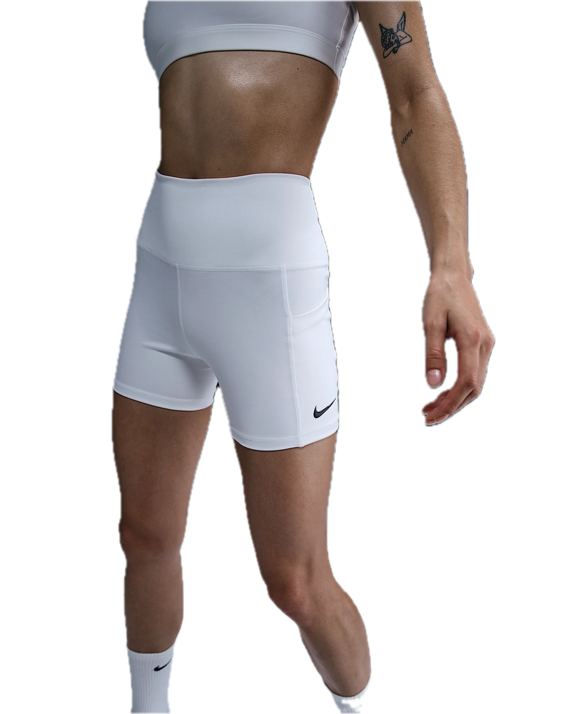 NIKE DRI-FIT TENNIS SHORTS WITH POCKETS WHITE WOMAN