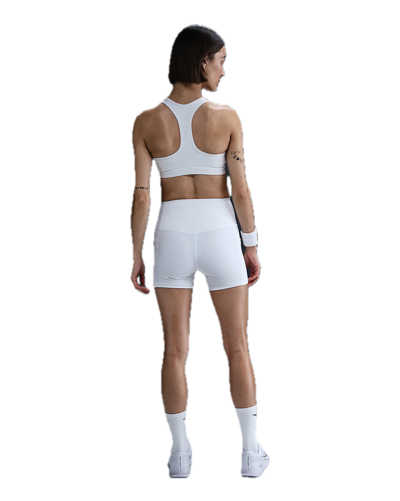 NIKE DRI-FIT TENNIS SHORTS WITH POCKETS WHITE WOMAN