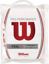 WILSON PRO OVERGRIP PERFORATED WHITE (12X)